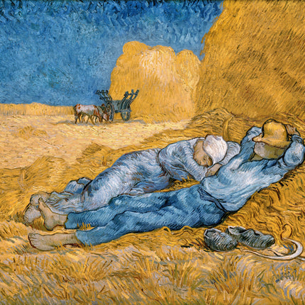 Vincent Van Gogh Rest At Noon 100% Cotton Fabric Panel AN1000