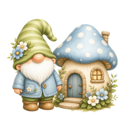 garden gnome quilt block