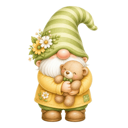 garden gnome quilt block