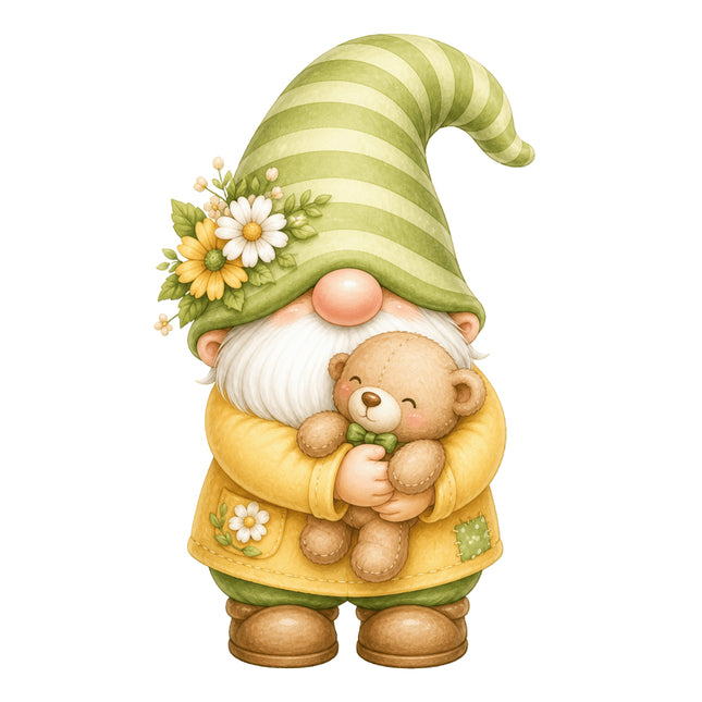 garden gnome quilt block