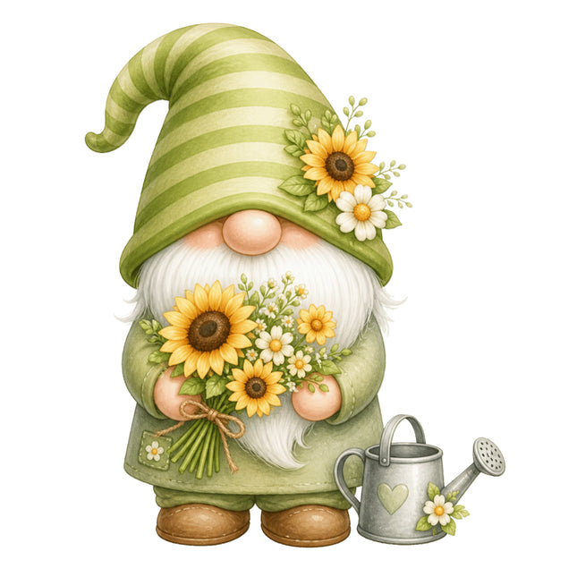 garden gnome quilt square