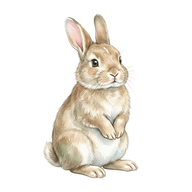 garden bunny fabric panel