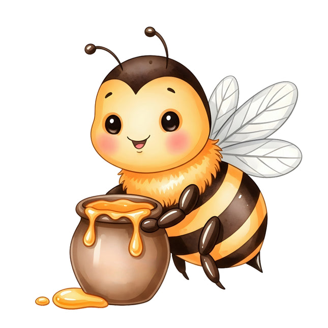 honey bee fabric panel