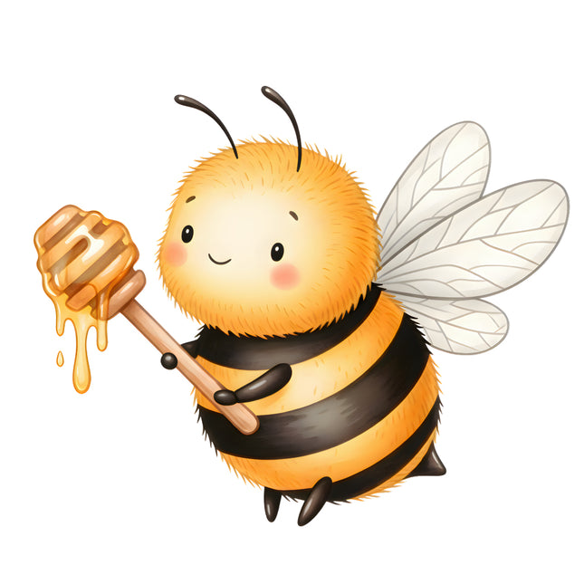 honey bee fabric panel