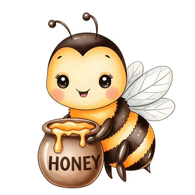 honey bee fabric panel