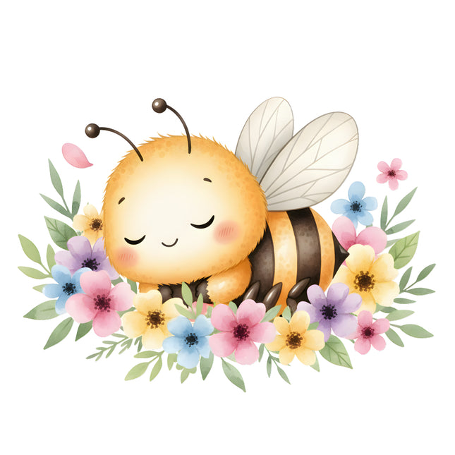 honey bee fabric panel