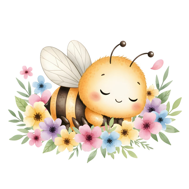 bee cotton quilt square