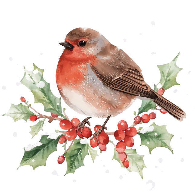 christmas robin quilt square