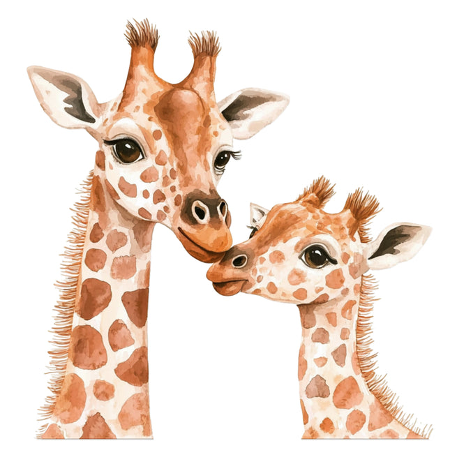 giraffes fabric panel