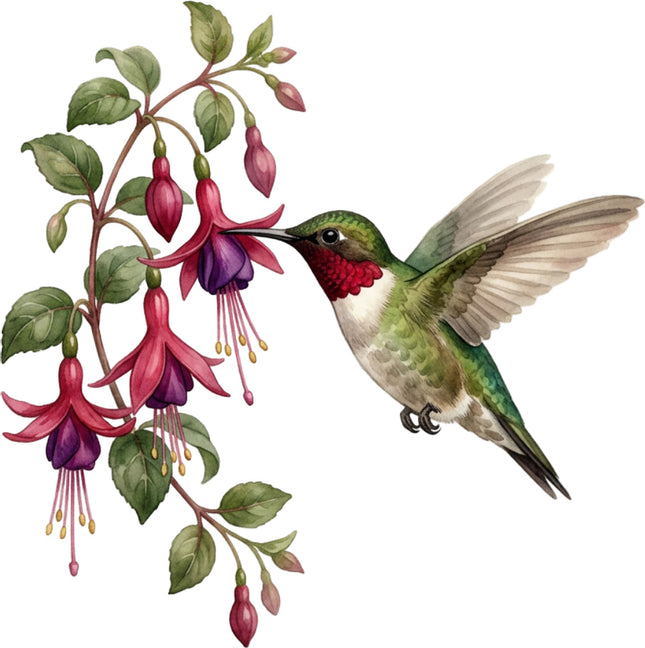 hummingbird quilt block