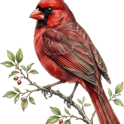 cardinal quilt block