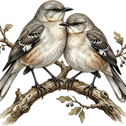 mockingbirds quilt square