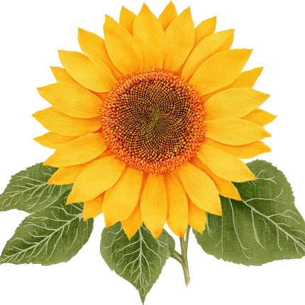 sunflower fabric panel