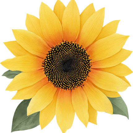 sunflower fabric square