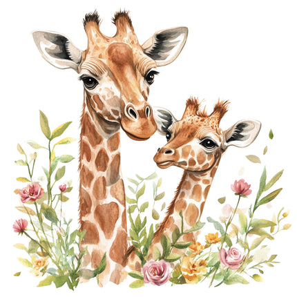giraffes quilt square