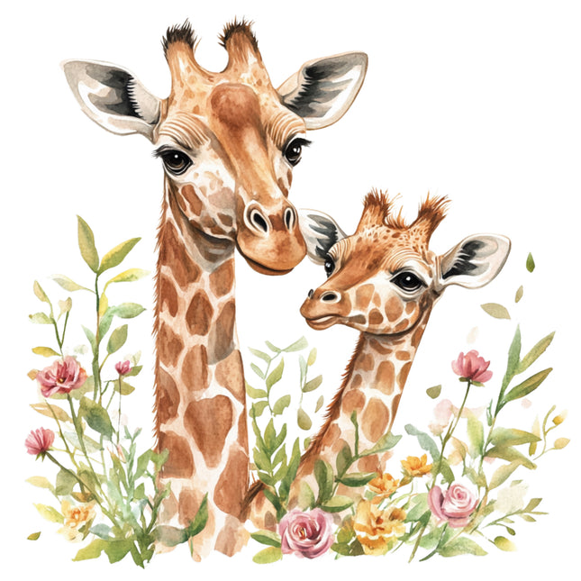 giraffes quilt square