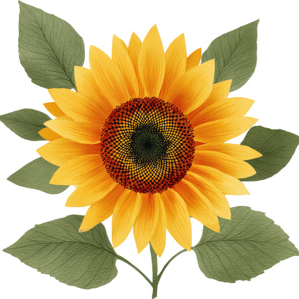 Sunflower 100% Cotton Fabric Panel Block AN2077