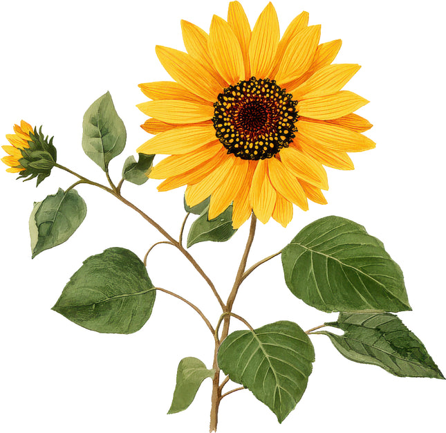 Sunflower 100% Cotton Fabric Panel Block AN2083
