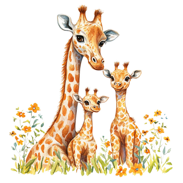 giraffes quilt square