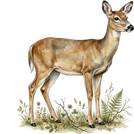 deer quilt square