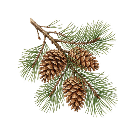pine cones quilt square
