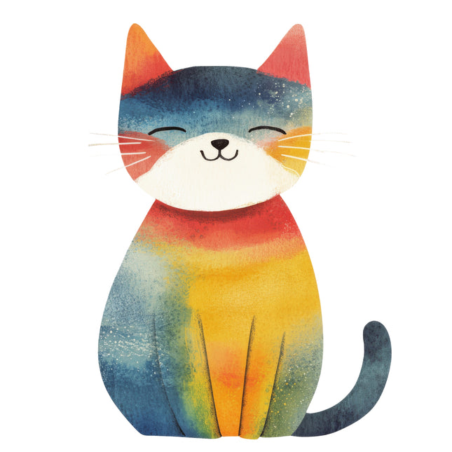 scandinavian cat quilt square