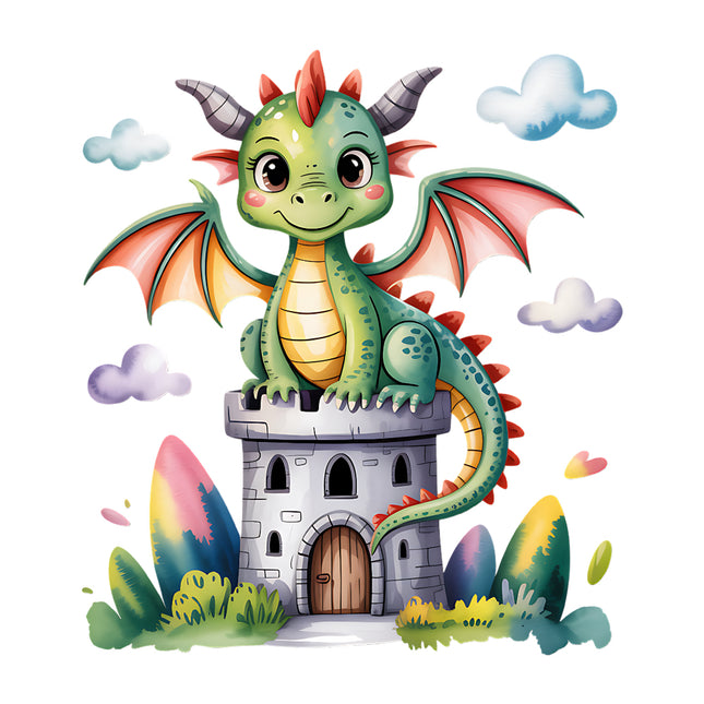 dragon fabric panel