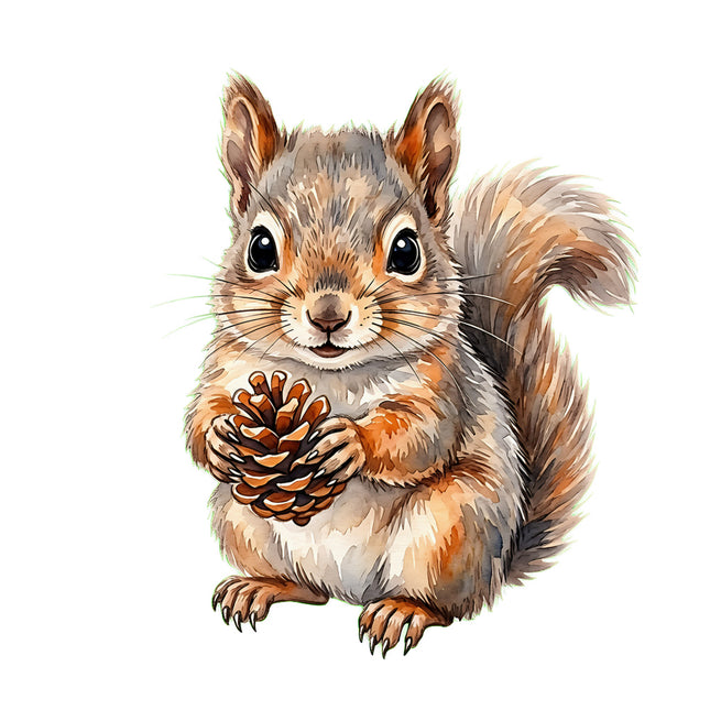 squirrel fabric panel
