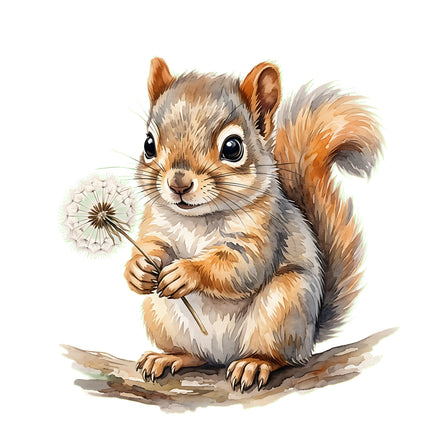 squirrel quilt square