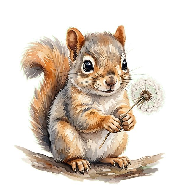 squirrel fabric panel
