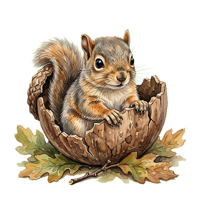 squirrel quilt block