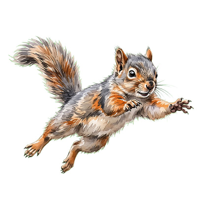 squirrel fabric panel