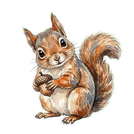 squirrel quilt block