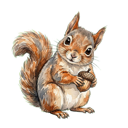 squirrel quilt block