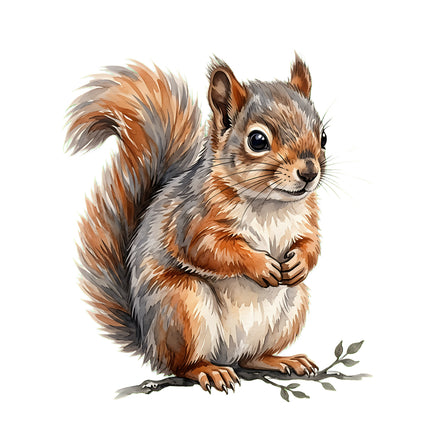 squirrel quilt square