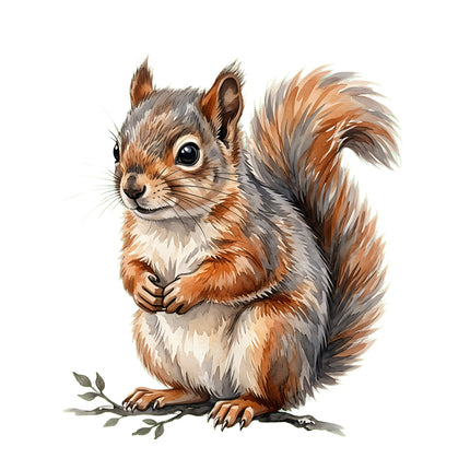 squirrel quilt block