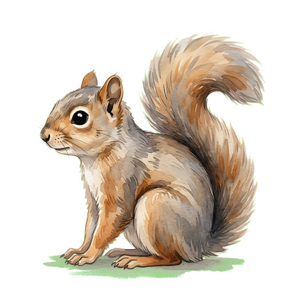 squirrel quilt block