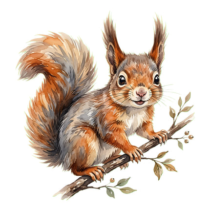 squirrel quilt square