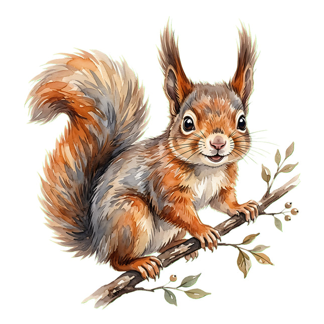 squirrel quilt square
