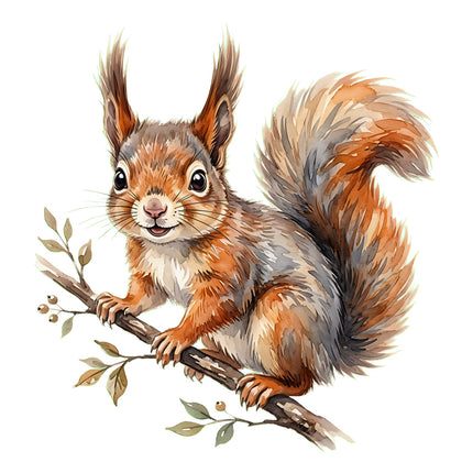 squirrel quilt square