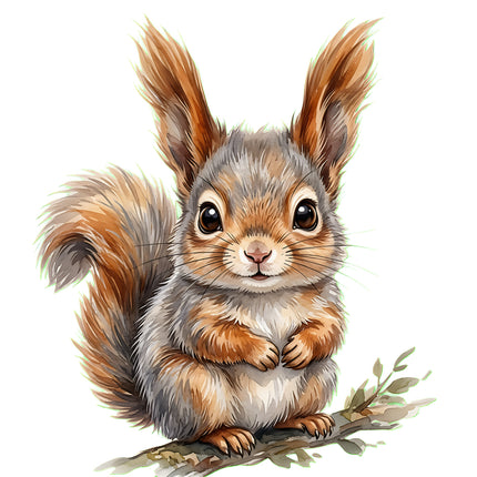 squirrel quilt square