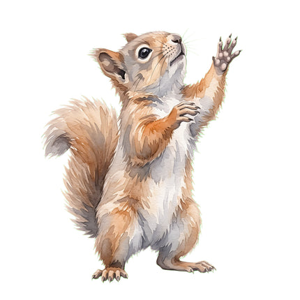 squirrel quilt block
