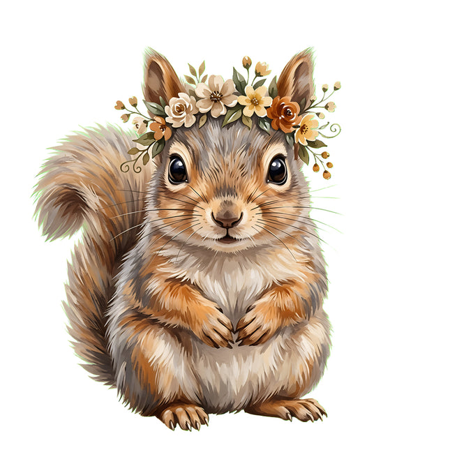 squirrel quilt block