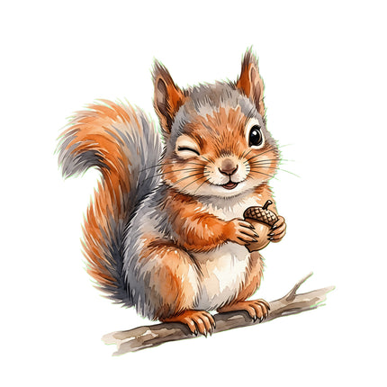 squirrel quilt block