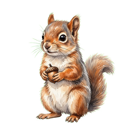 squirrel quilt square