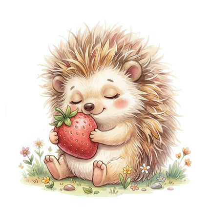 hedgehog quilt block