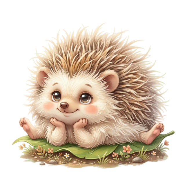 hedgehog fabric panel