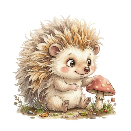 hedgehog fabric panel