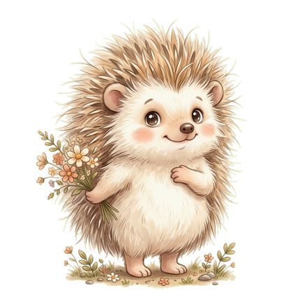 hedgehog quilt block