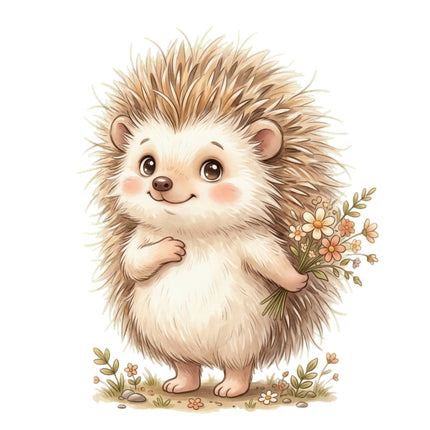 hedgehog quilt square